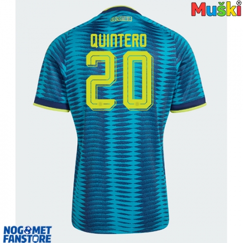 Kolumbija Juan Fernando Quintero #20 Gostujuci Dres SP 2026 Kratak Rukav